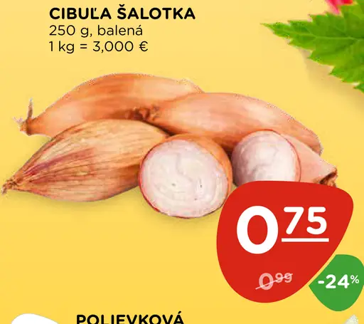 Cibuľa šalotka balená