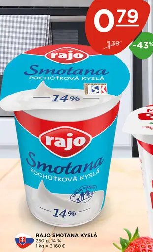 Rajo smotana pochúťková kyslá