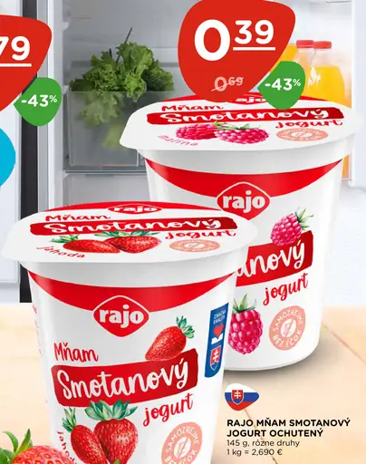 Rajo Mňam Smetanový Jogurt