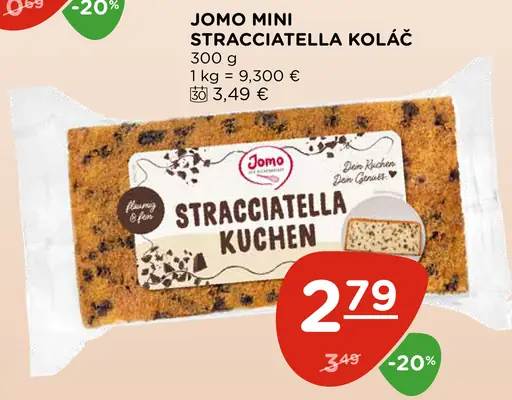 Jomo mini stracciatella koláč