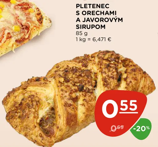 Pletenec s orechami a javorovým sirupom