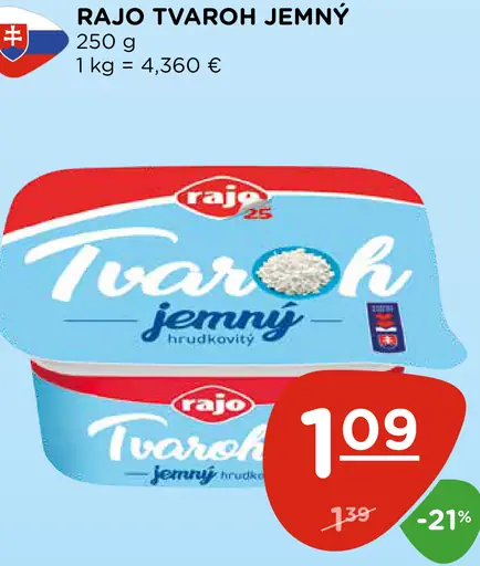 Rajo Tvaroh jemný