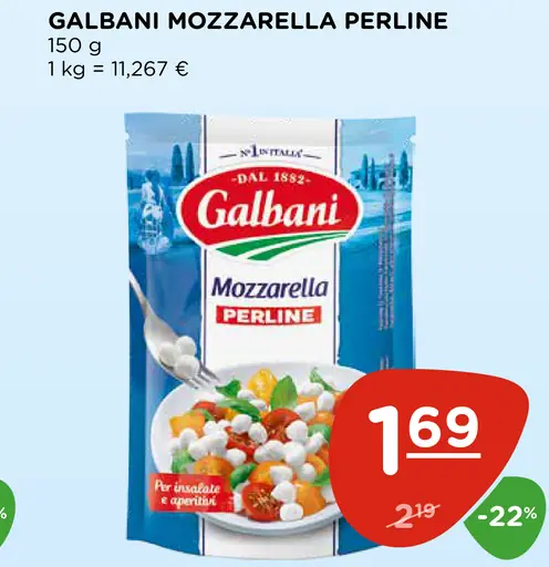 Galbani Mozzarella Perline syr