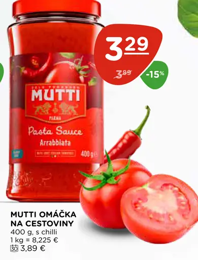 Mutti omáčka na cestoviny s chilli