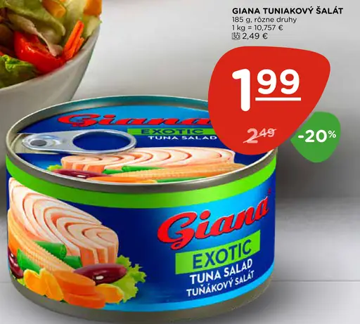 Giana tuniakový šalát