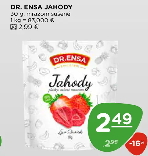 Dr. Ensa sušené jahody