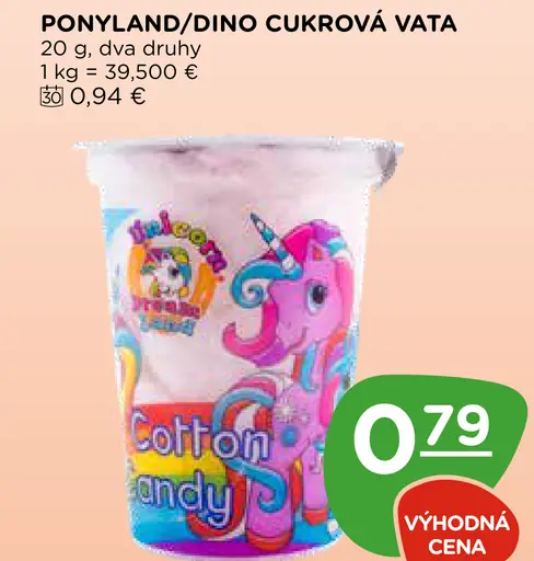 Ponyland/Dino cukrová vata