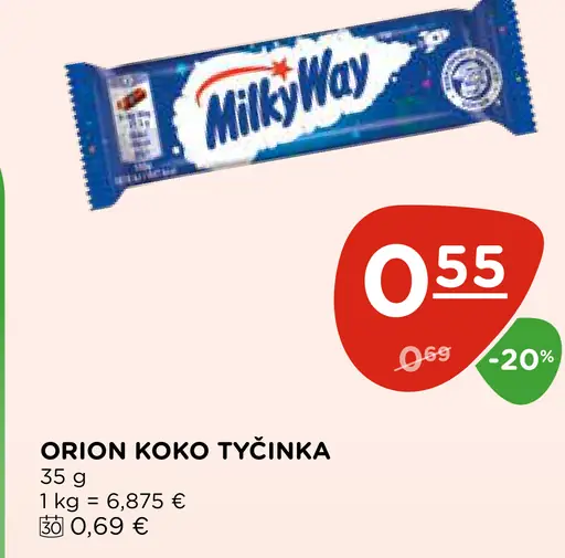 Milky Way tyčinka