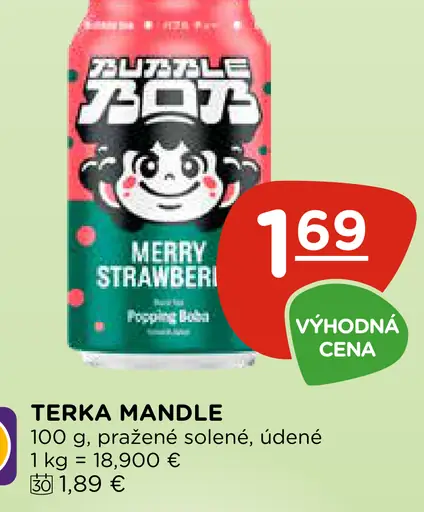 Bubblebob Merry Strawberry plechovka