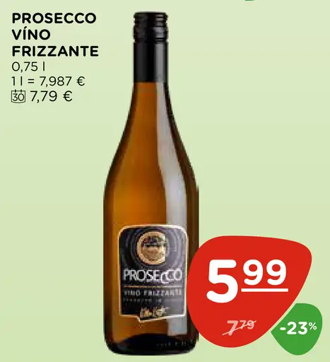 Prosecco víno frizzante