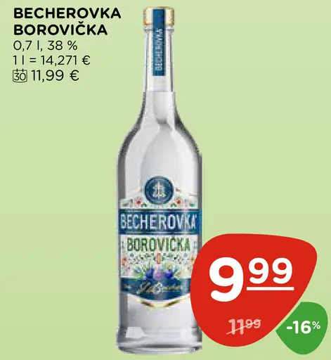 Becherovka borovička