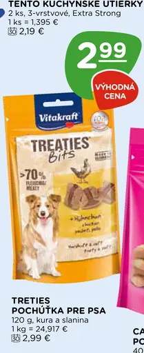 Vitakraft Treaties pochúťka pre psa kura a slanina
