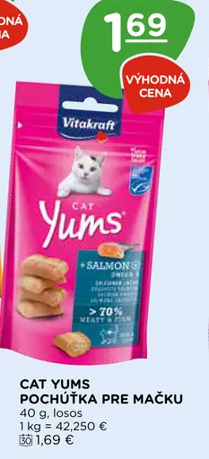 Vitakraft Cat Yums pochúťka pre mačku losos