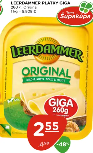 Leerdammer Original plátky