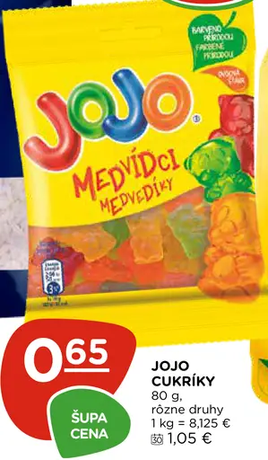 Jojo cukríky Medvídci