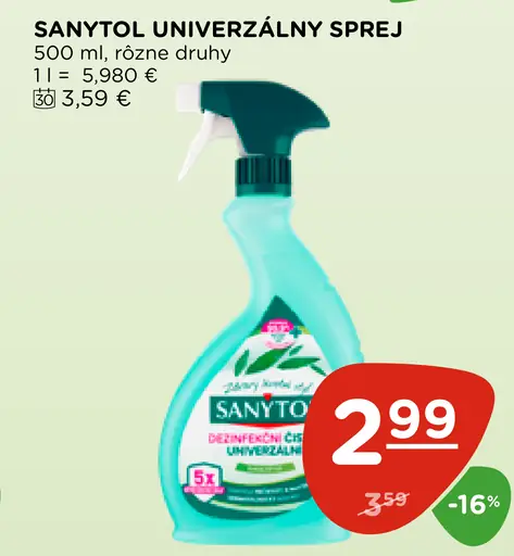 Sanytol univerzálny sprej