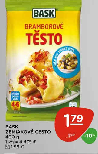 Bask bramborové cesto zemiakové
