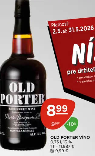 Old Porter víno