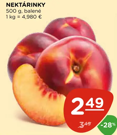 Nektárinky balené