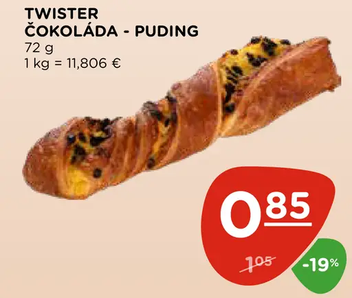 Twister čokoláda - puding
