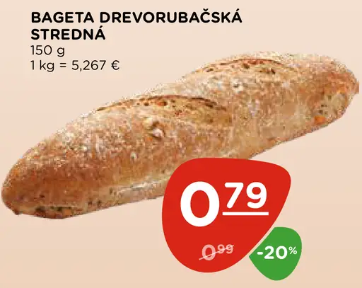 Bageta drevorubačská stredná
