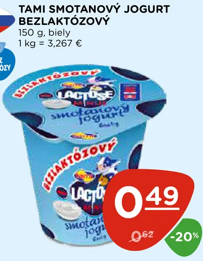 Tami smotanový jogurt biely