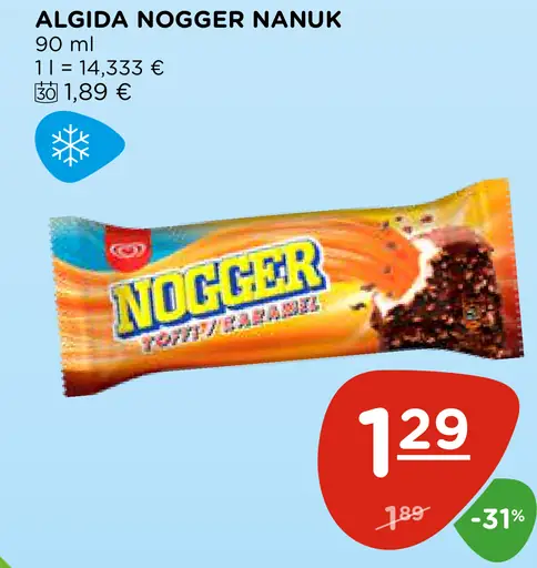 Algida Nogger nanuk toffee karamel