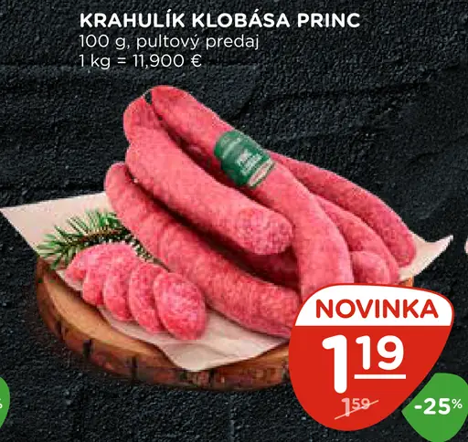 Krahulík klobása Princ