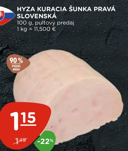 Hyza Kuracia Šunka Pravá Slovenská