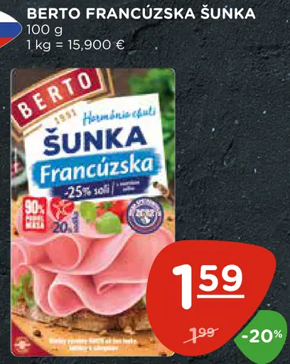 Berto francúzska šunka