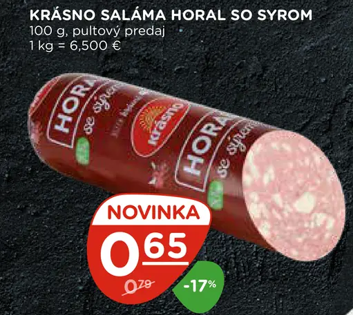 Krásno saláma Horal so syrom