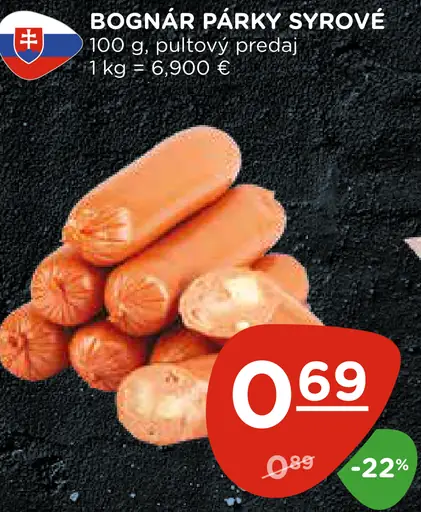 Bognár párky syrové