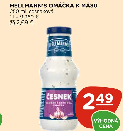 Hellmann's omáčka k mäsu cesnaková