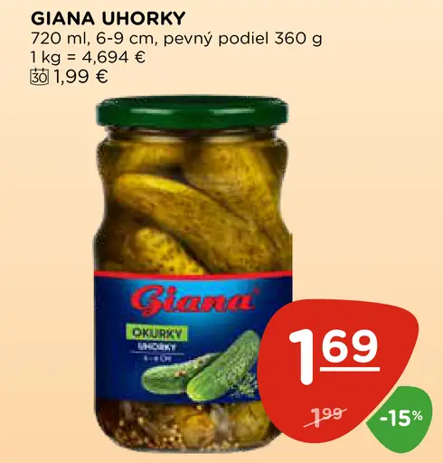 Giana uhorky chrumkavé