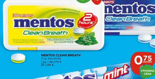 Mentos Clean Breath cukríky