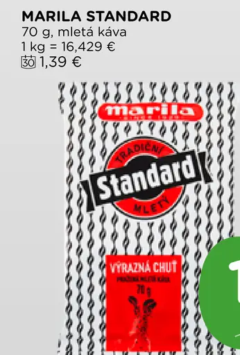 Marila Standard pražená mletá káva