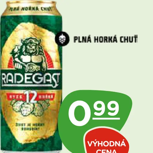 Radegast Pivo plechovka