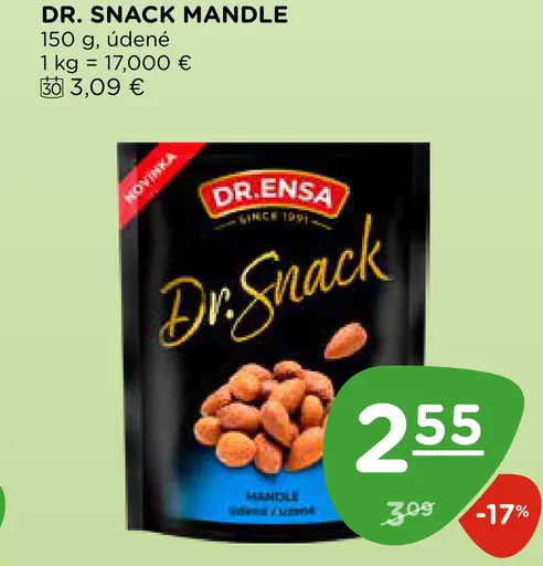 Dr. Snack Mandle údené