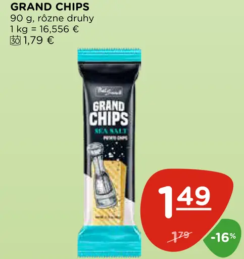 Grand chips zemiakové chipsy