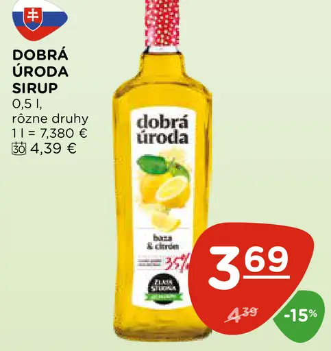 Dobrá úroda sirup