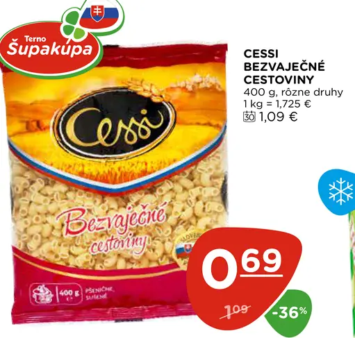 Cessi bezvaječné cestoviny