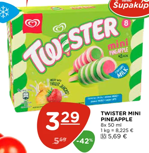 Twister mini pineapple nanuky
