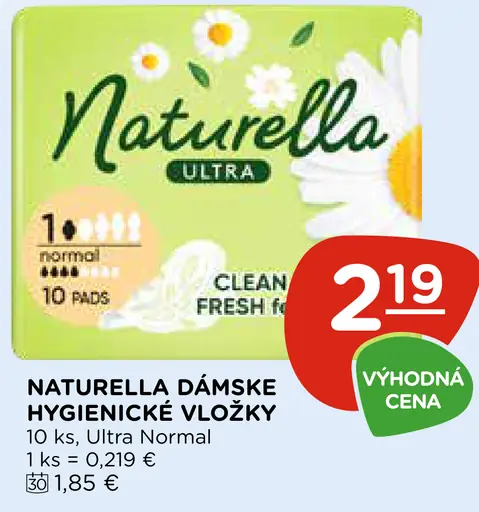 Naturella dámske hygienické vložky Ultra Normal Clean & Fresh