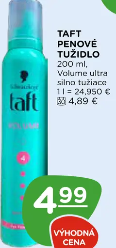 Taft Volume Ultra Penové tužidlo na vlasy