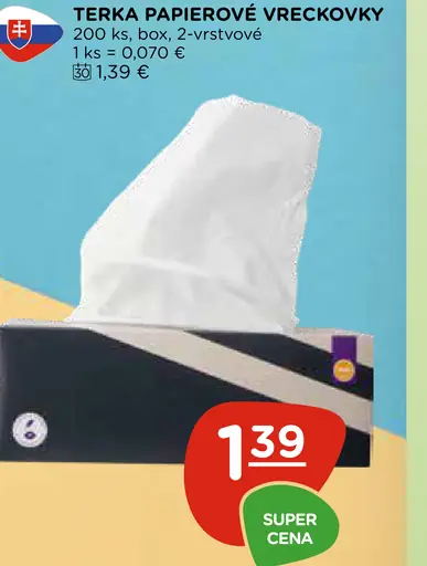 Terka papierové vreckovky 2-vrstvové