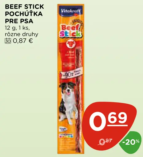 Beef Stick Pochúťka pre psa