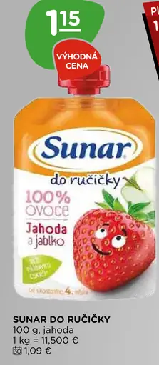 Sunar Do ručičky Kapsička jahoda a jablko