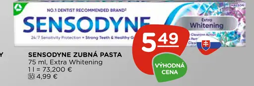 Sensodyne Zubná Pasta Extra Whitening