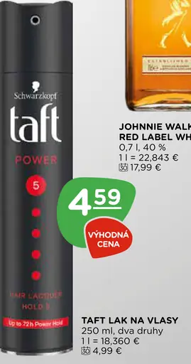 Schwarzkopf Taft Power lak na vlasy