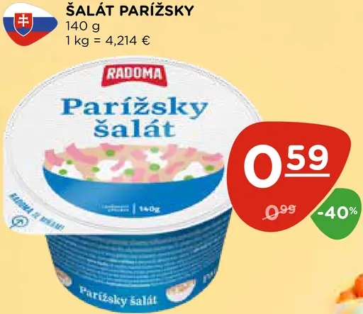 Radoma Parížsky šalát